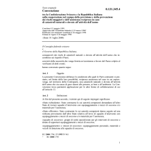 Conv. prevenzione dei rischi I
