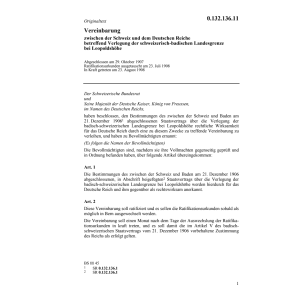 Vereinb. CH-D Verlegung Landesgrenze