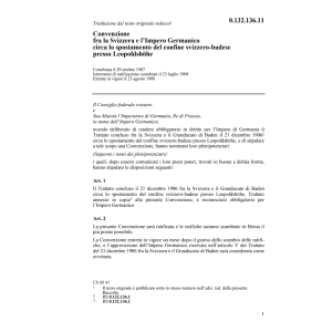 Conv. CH/Impero germanico Leopoldshöhe