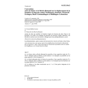 Conv. CH/D déplacement frontière