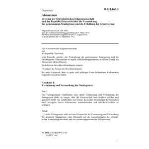 Abk. CH-A Vermarkung Staatsgrenze
