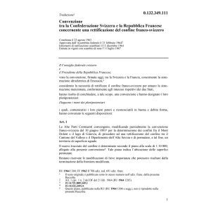 Conv. CH/F rettificazione del confine