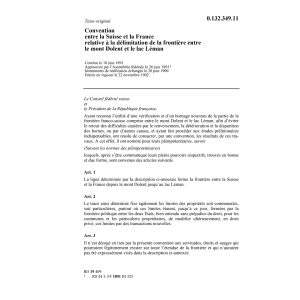 Conv. CH/F délimitation frontière