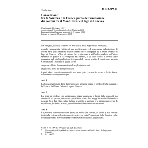 Conv. CH/F determinazione dei confini