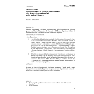 Dich. CH/F depurazione dei confini