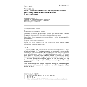 Conv. CH/I rettifica del confine