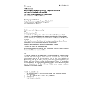 Abkommen Schweiz/Italien