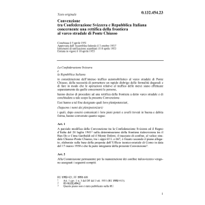 Conv. CH/I rettifica della frontiera