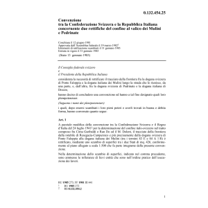 Conv. CH/I rettifiche del confine
