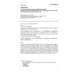 Abk. CH/I Aenderungen Grenze See-Enge