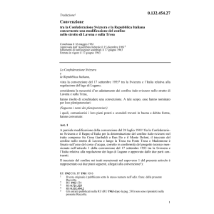 Conv. CH/I modificazione del confine