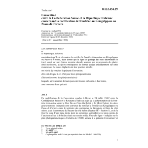 Conv. CH/I rectification Kriegalppass