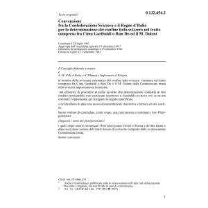 Conv. CH/I determinazione del confine