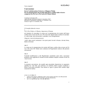 Conv. CH/I manutenzione dei termini