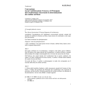 Conv. CH/FL determinazione confine Reno
