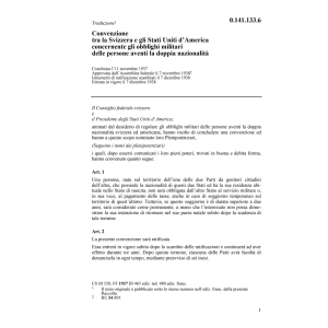 Conv. CH/ SUA obblighi militari