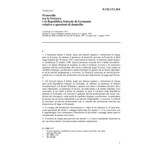 Prot. CH/D questioni di domicilio