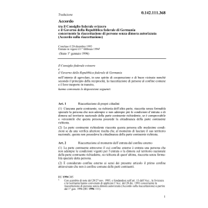 Acc. CH/D riaccettazione di persone