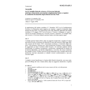 Acc. CH/A condizioni di domicilio