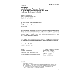 Décl. CH/A rapatriement d'individus