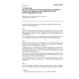 Vereinb. Austausch Stagiaires CH/A