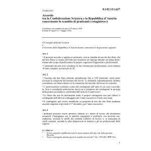 Acc. CH/A scambio di praticanti