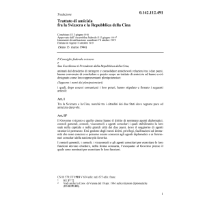 Tratt. di amicizia CH/Cina