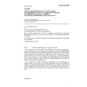 Acc. 18.9.18 CFS Gouvernement Rép. Cuba