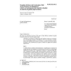 Lettere CH/Danimarca tratt. rispettivi