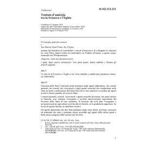 Tratt. d'amicizia CH/Egitto