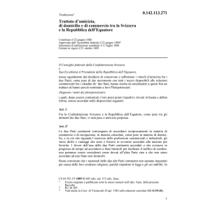Tratt. d'amicizia CH/Equatore