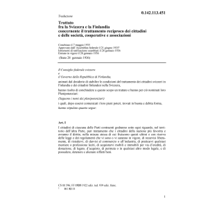 Tratt.Svizzera/Finlandia cittadini