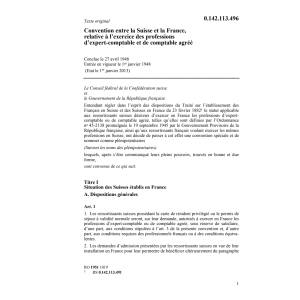 Conv. CH/F exerc. prof. expert-comptable
