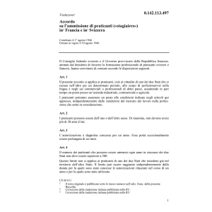 Acc. ammissione di praticanti