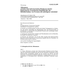 Abk. Frankreich Rückübernahme Personen