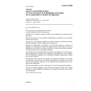 Ac. 12.01.2021 CFS Gouv. Rép. Gambie