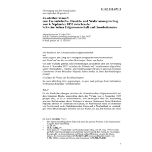 Zusatzübereinkunft