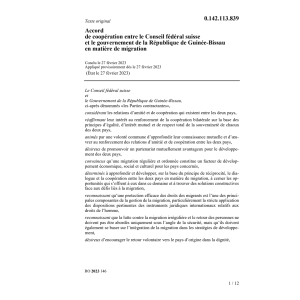 Ac. CF et Guinée-Bissau migration