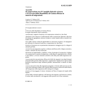 Acc. CF e Guinea-Bissau migrazione