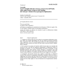 Acc. 6.10.16 CF/India obbligo de visto