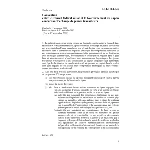Convention CF et Gouvernement du Japon