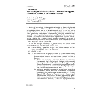 Convenzione CF e Governo del Giappone