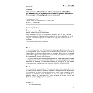 Acc. suppression obligation du visa