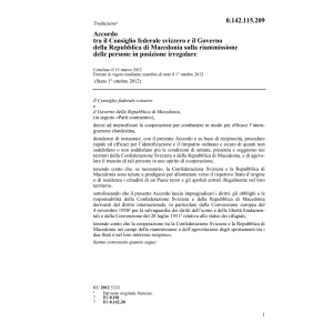 Accordo riammissione con Macedone