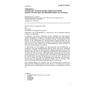 Abk. 7.6.17 Schweiz. Eidg. Ukraine