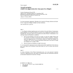 Ac. europ., suppression visas réfugiés