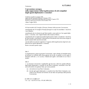 Convenz.europea del 7 giugno 1968