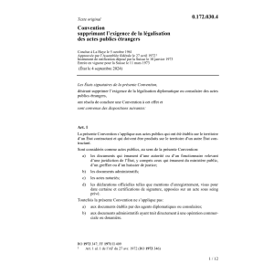 Conv. supprimant exigence légalisation
