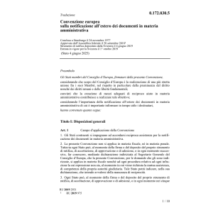 Conv. europ. 24.11.77 documenti materia