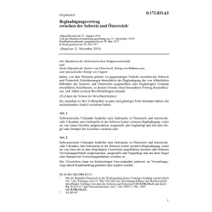 Beglaubigungsvertrag, Österreich